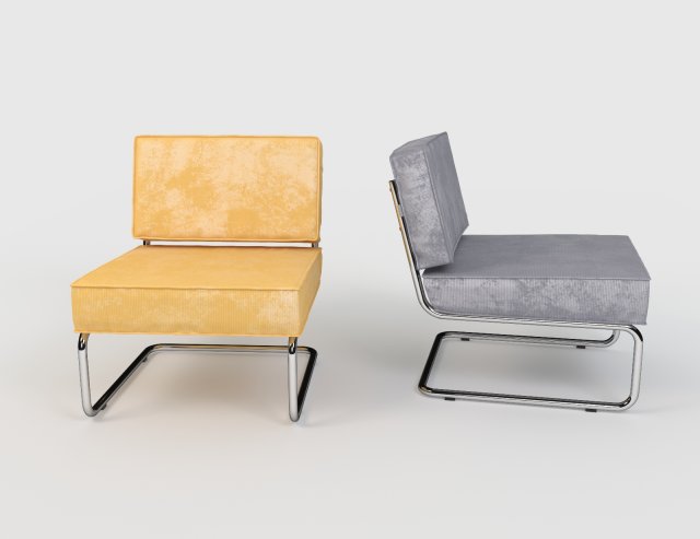 zuiver ridge rib lounge chair Modèle 3D .c4d .max .obj .3ds .fbx .stl .blend 