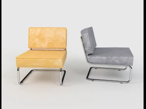 chaise longue &agrave; nervures zuiver ridge Modèle 3D