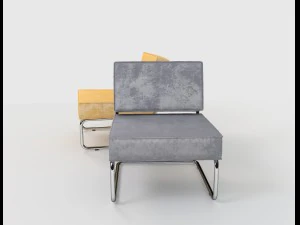 zuiver ridge rib lounge chair 3D Model