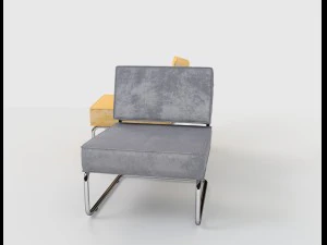 zuiver ridge rib lounge chair 3D Model