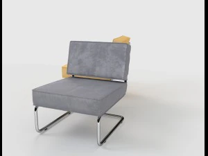 zuiver ridge rib lounge chair 3D Model
