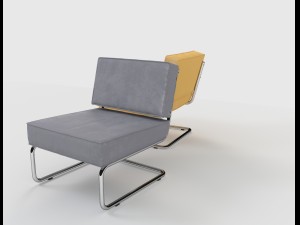 zuiver ridge rib lounge chair Modèle 3D