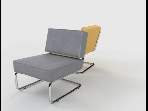 zuiver ridge rib lounge chair 3D Model