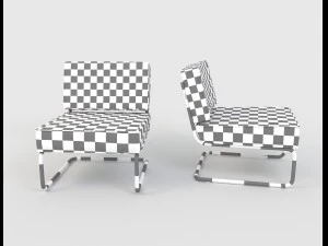 zuiver ridge rib lounge chair 3D Model