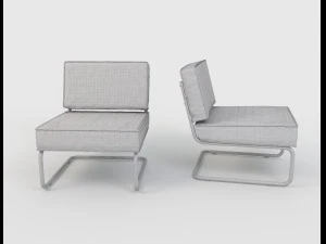 zuiver ridge rib lounge chair 3D Model
