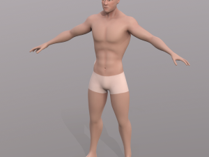 base character mesh - male 3D 모델