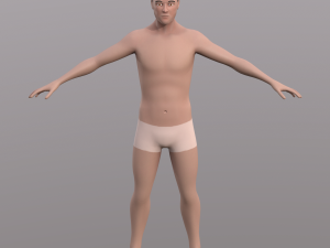 base character mesh - male 3D 모델