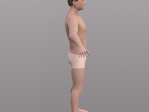 base character mesh - male 3D 모델