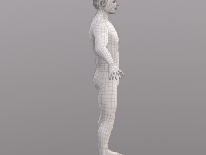 base character mesh - male 3D 모델