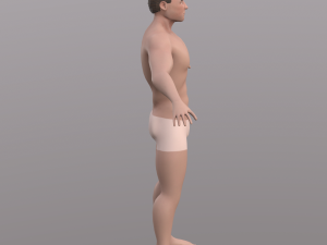 base character mesh - male 3D 모델