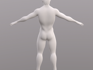 base character mesh - male 3D 모델