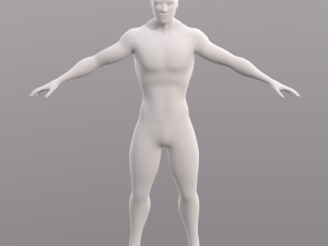 base character mesh - male 3D 모델