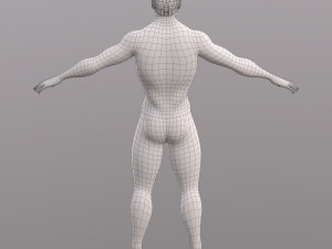 base character mesh - male 3D 모델