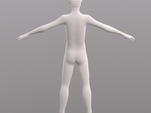 base character mesh - male 3D 모델