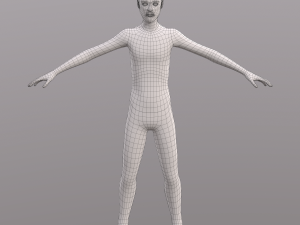 base character mesh - male 3D 모델