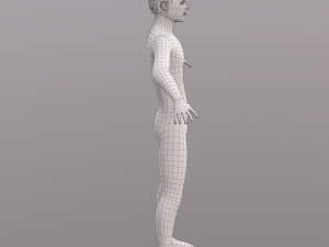 base character mesh - male 3D 모델