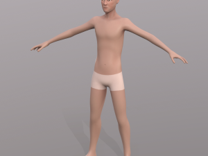 base character mesh - male 3D 모델