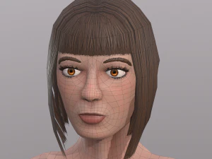 base character mesh - female 3D Model