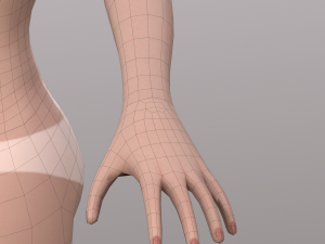base character mesh - female 3D 模型