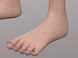 base character mesh - female 3D Model