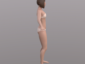 base character mesh - female 3D 模型