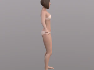 base character mesh - female 3D Model