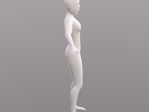 base character mesh - female 3D 模型