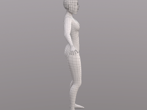 base character mesh - female 3D 模型