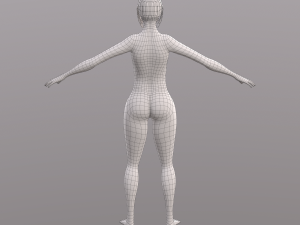 base character mesh - female 3D 模型