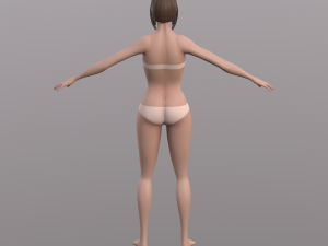 base character mesh - female 3D 模型