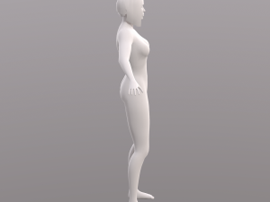 base character mesh - female 3D 模型