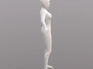 base character mesh - female 3D Model
