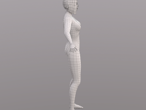 base character mesh - female 3D 模型