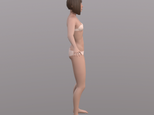 base character mesh - female 3D 模型