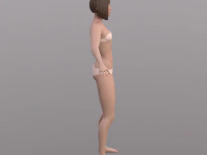 base character mesh - female 3D Model