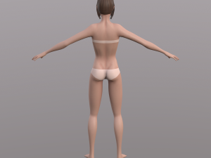 base character mesh - female 3D 模型