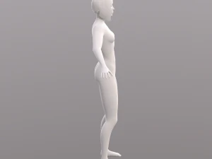 base character mesh - female 3D Model