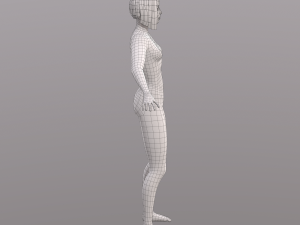 base character mesh - female 3D 模型
