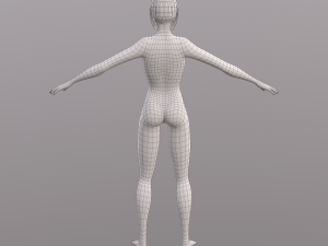 base character mesh - female 3D 模型
