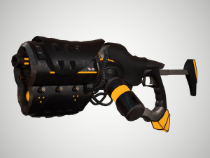 futuristic rifle 01 3Dモデル
