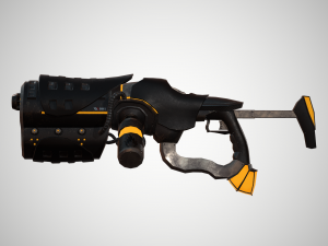 futuristic rifle 01 3D मॉडल