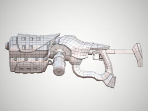 futuristic rifle 01 3D मॉडल