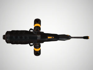 futuristic rifle 01 3D Model