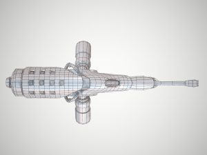 futuristic rifle 01 3D मॉडल