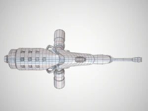 futuristic rifle 01 3D Model