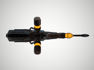 futuristic rifle 01 3D मॉडल