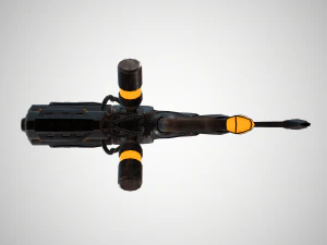 futuristic rifle 01 3D Model