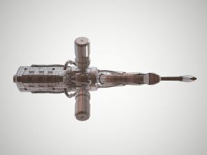 futuristic rifle 01 3D मॉडल