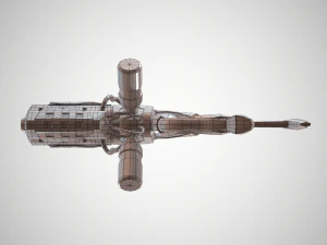 futuristic rifle 01 3D Model