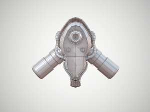 futuristic rifle 01 3D मॉडल